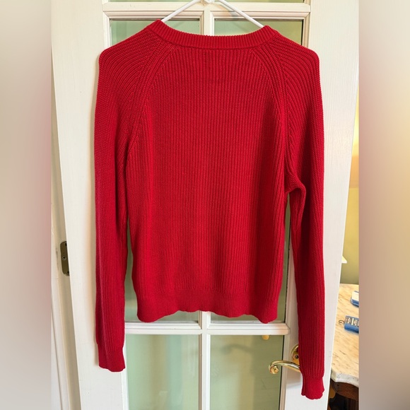 J Crew Factory Button raglan crewneck sweater size small NWT - Picture 5 of 9
